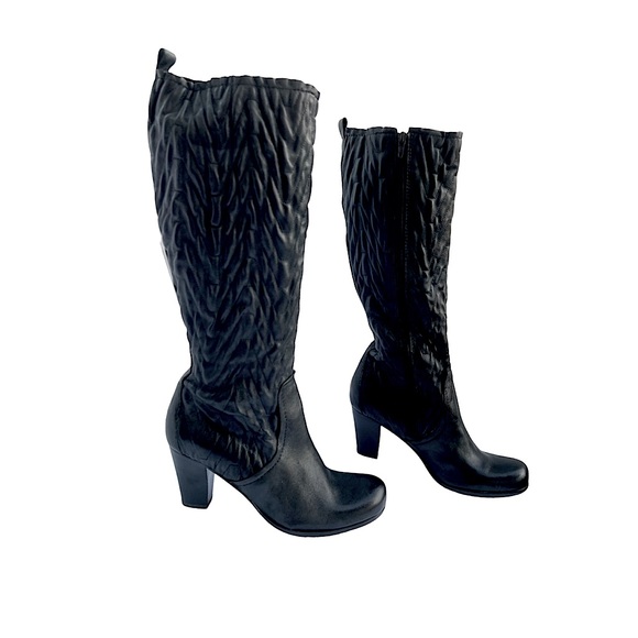 Apepazza Italian Leather Ananas Heeled Zip Up Boots - Picture 1 of 15